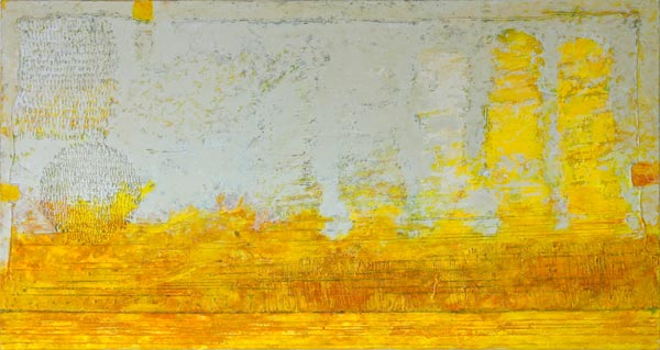 Z cyklu Horyzonty obraz 8; 150x80 cm; olej i akryl na płótnie; 2007