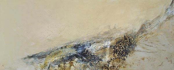 Bez tytułu; 200x100 cm; olej i akryl na płótnie; 2005