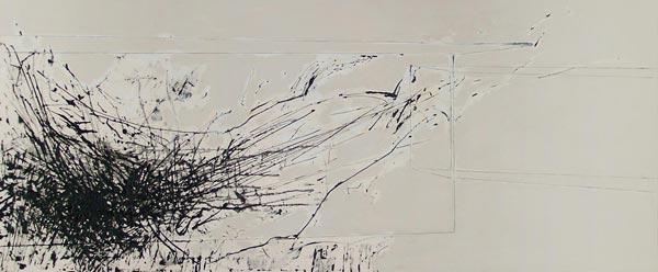 Bez tytułu; 200x100 cm; olej i akryl na płótnie; 2005